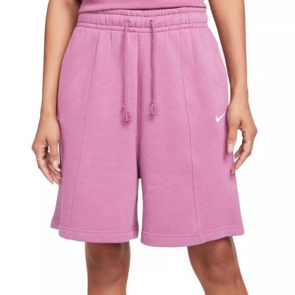 Nike Essential Fleece High Rise Shorts Small - Picture 1 of 11